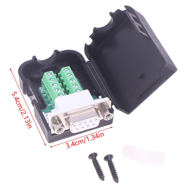 Db9 Serial Adapter Rs232/485/422 Connector Male Female 9 Pin Breakout Terminals Com Connector 21-24 Awg Wire Solderless