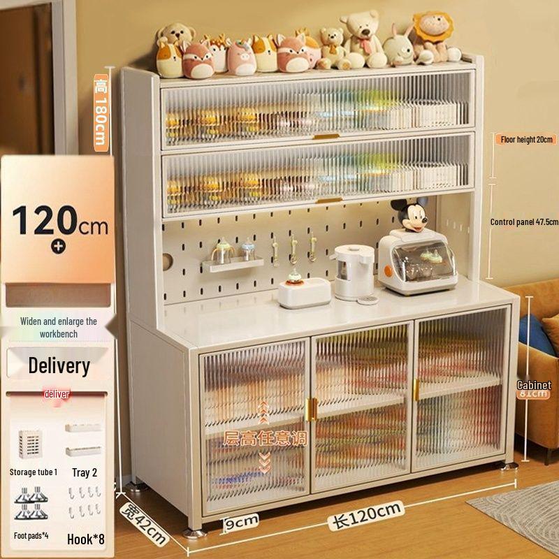 Large Capacity Floor-Standing Baby Formula Feeding Storage Cabinet and Shelf