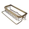 Shower Caddy Retro Style Strong Copper Space Saving Multifunction Bathroom Wall Shelf for Toilet Lavatory Kitchen