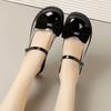 Spring and Autumn New Round Head Retro Bow Small Leather Shoes Women's Shoes Mary Jane College Style Women's Single Shoes