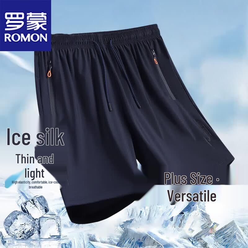 ROMON Men s Lightweight Ice Silk Summer Sports Shorts 5XL