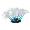 Aquarium Simulation Coral Lifelike Decorative Ornament Silicone Artificial Fish Tank Water Plant for Freshwater Blue