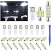 24 Pieces Dome Light LED Car Interior Bulb Kit Set 194 T10 DE3175 578 31Mm 42Mm Bulbs Interior Replacement Lights For Car Map License Plate Door Side