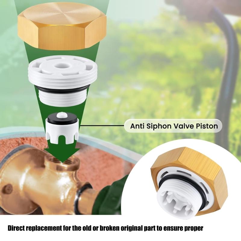 Vacuum Breaker Fix Set Quick Installation Metal Anti Siphon Valves Repair Kit for Homeowners and Plumbers Enduring