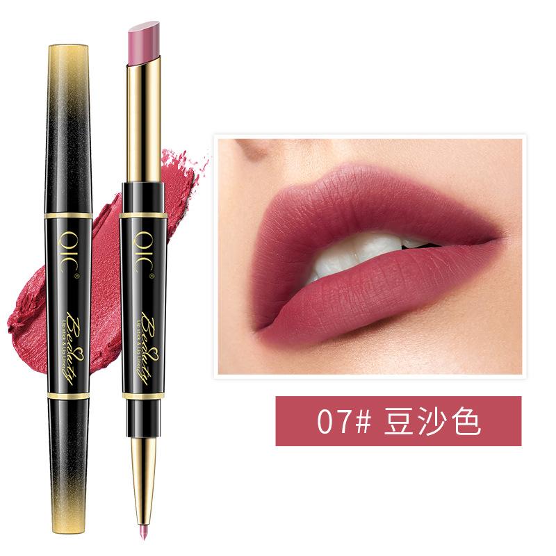 Lipstick, Lip Liner, Double-Ended Two-In-One Live Broadcast, Recommended Makeup, Rotating Lip Liner, Hook Line Drawing Lipstick