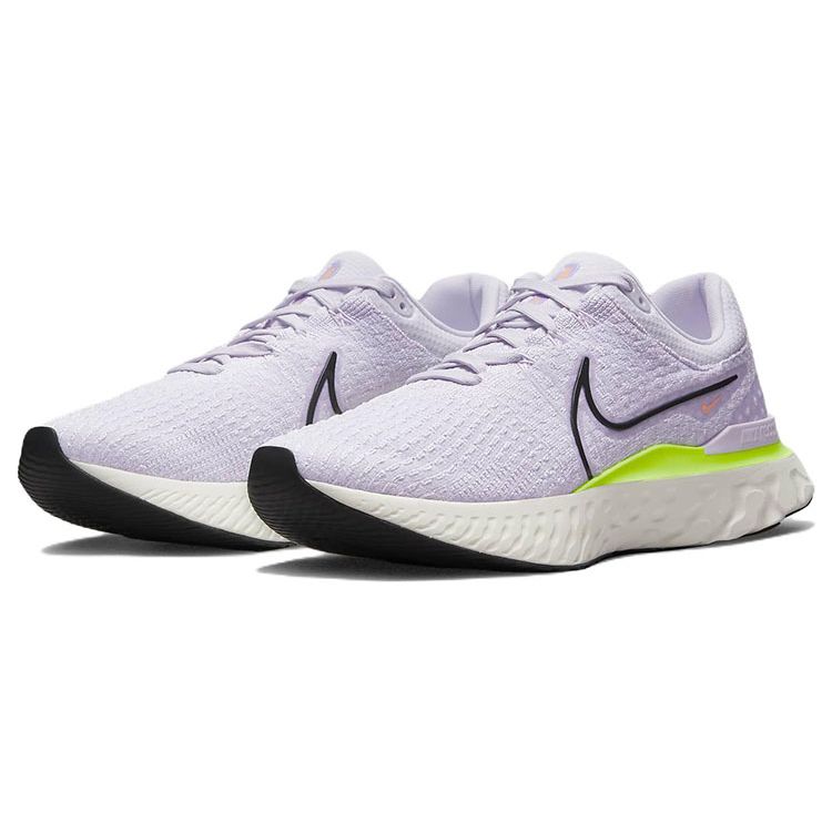 Nike React Infinity Run Flyknit 3 Barely Grape Ghost Green Men Sneakers Purple Sail Anthracite DH5392-500