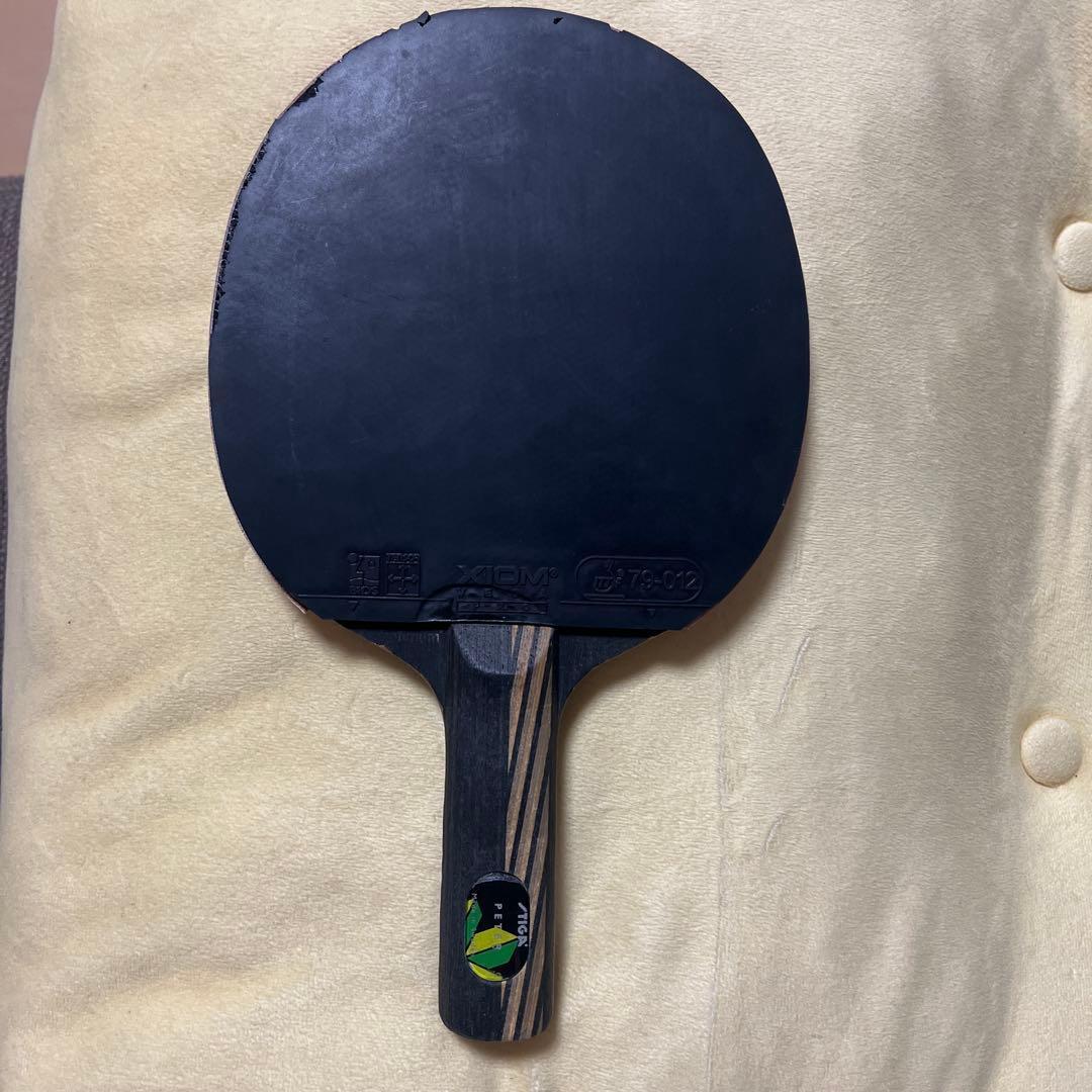 Used STIGA PETER table tennis racket with rubber