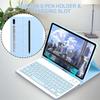 Tablet Bluetooth Keyboard Case for Samsung Galaxy Tab S6 Lite 10.4 A8 10.5 S7 S8 S9 11inch S7 FE S8 S9 Plus 12.4 Inch Soft Silicone Protecion Cover