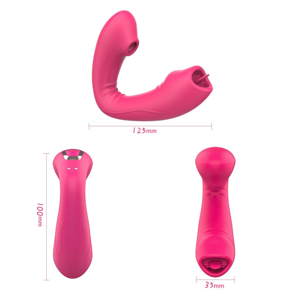 sucking remote types of licking 10 types of suction 10 types of intense Internal and external double licking clit tongue tip 10m remote wearable