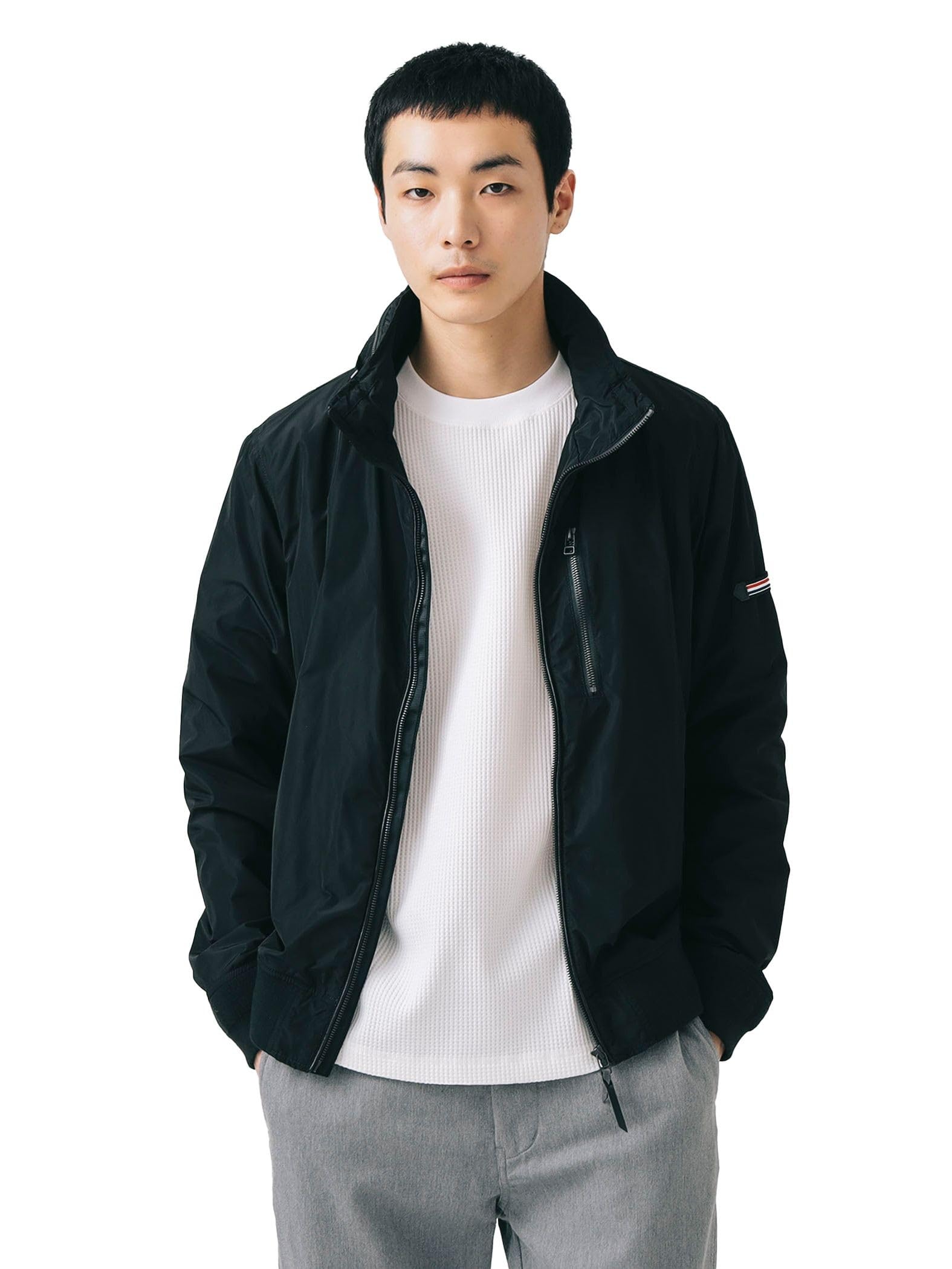 Beams Heart Blouson with Volume XL Men s MA-1 Neck, Black, чёрный