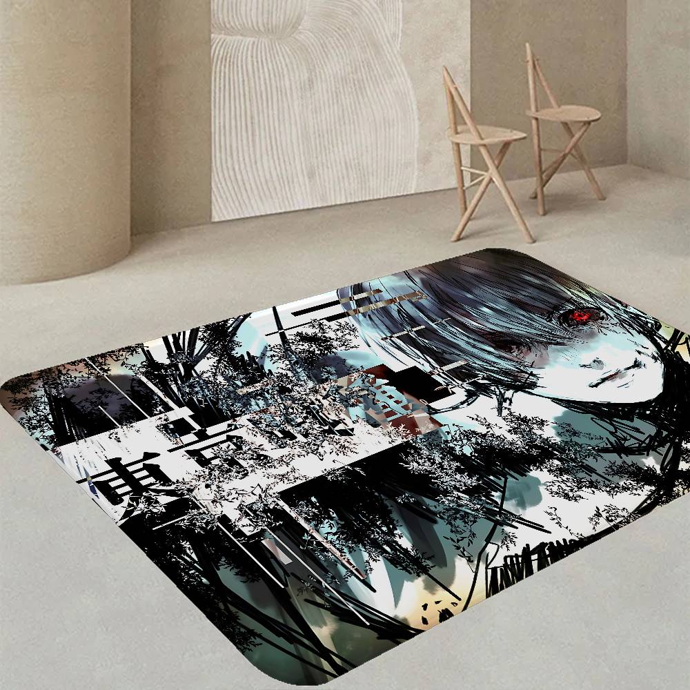 Tokyo Ghoul Anime Room Mats Cheaper Anti-slip Modern Living Room Balcony Printed Welcome Rug