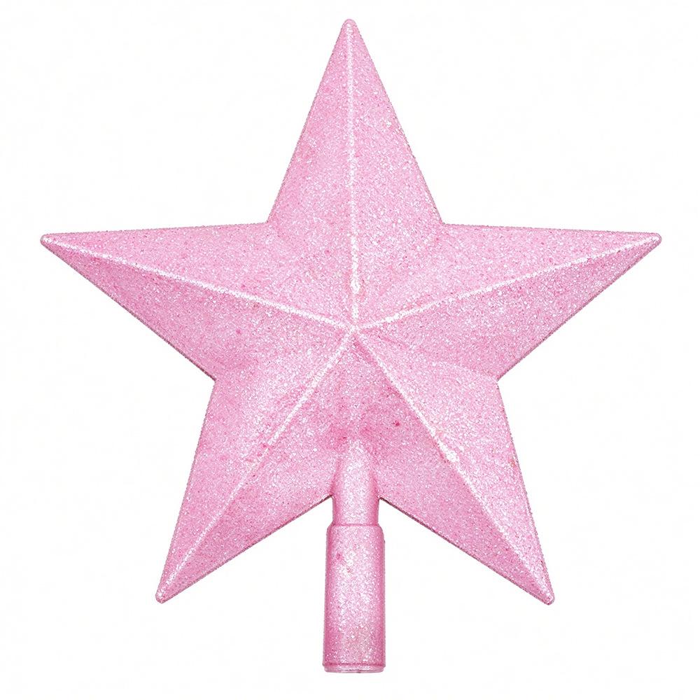 In Stock Five-Pointed Christmas Tree Topper Star - Available in Gold, Silver, Red, Pink