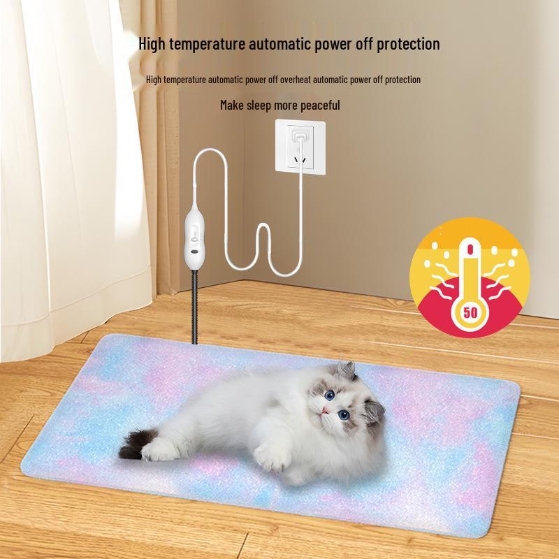 Rechargeable Waterproof Electric Heating Pad for Pets - Small Dogs & Cats, US Standard, Constant Temperature