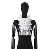 Elegant Lace Jabot Collar Detachable Hollow Design Wrist Cuffs Victorian Style Cosplay Accessory For Women Party Costume