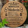 Un Vraiment Merveilleux Mdecin French Doctor Appreciation Vintage Tin Sign Vintage Durable Metal Plaque Wall Decor Home Offi