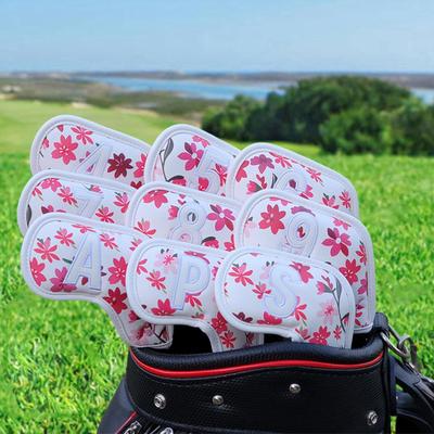 9 Pieces Golf Iron Covers Set Gift Training Equipment Protection Sleeves Trendy Fit Most Irons