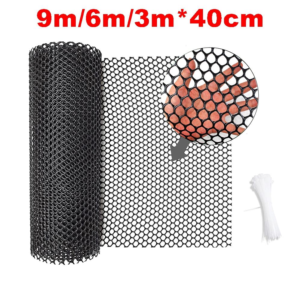 3-1 Rolls Plastic Wire Mesh Fence Chicken Wire Frame Versatile Floral Netting for Poultry Dogs Rabbit Snake Barrier&Gardening