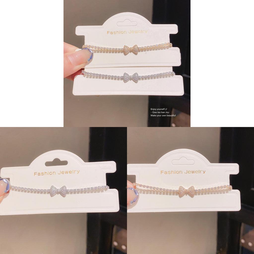 Elegant Zircon Butterfly Charm Wristlet For Ladies Office Wear