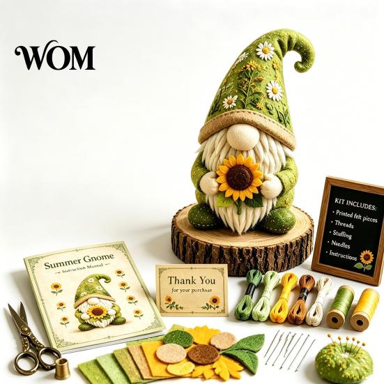 Meeres-Tier-Zubehör-Set DIY Patchwork-Puppe-Set, Handgemachtes Wichtel-Nähset Stoff für Heimdekoration, Stoff-Cartoon-Drachen-Bastelset Anfänger Dekorativ