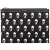 Used AUTHENTIC SAINT LAURENT PARIS 397294 SkullClutch bag Black Canvas/Leather