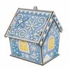 Four-sided DIY Pearl Art Kit Rhinestone 3D House Ornament  Holiday Gift
