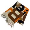8024470 Reversible Check Logo Cashmere Scarf Multicolor Cashmere Women Used