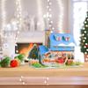 FINGOOO Christmas 3D Puzzle 3D Prize Craft Model Assembly Present Gift Miscellaneous Figurine DIY Instruction Manual Included (House B)