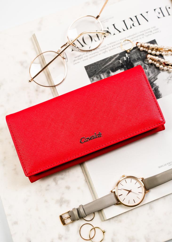 Women's PU Wallet GD27-SFK-7687 Red