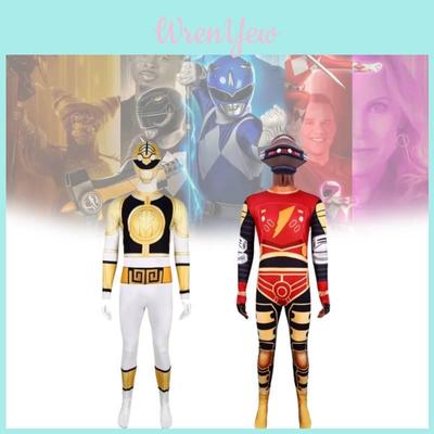 Kostium Piżama Power Rangers Dinozaur Wykonany Z Poliestru Do Zabaw w Role Dla Dzieci