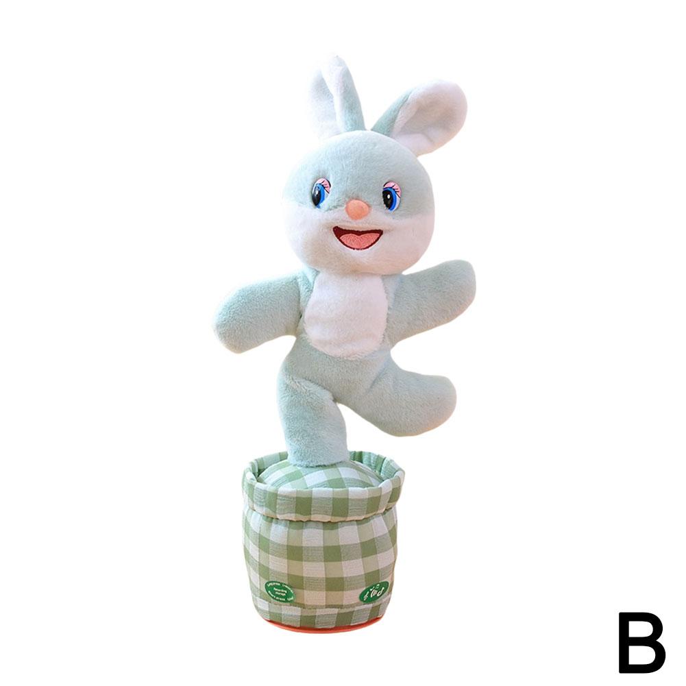 Electric Dancing Electric Dancing Music Plush Toy Cute Rabbit Rose Twisted Ass Pets Doll Stuffed Animal Kids Gifts