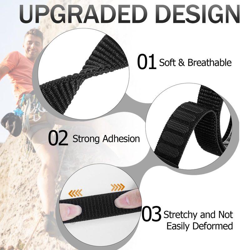 Fasce Sportive per Caviglia/Braccio Compatibili con Apple Watch 49mm 45mm 44mm 42mm 41mm 40mm 38mm, Braccialetto in Nylon per IWatch Ultra SE Serie 9