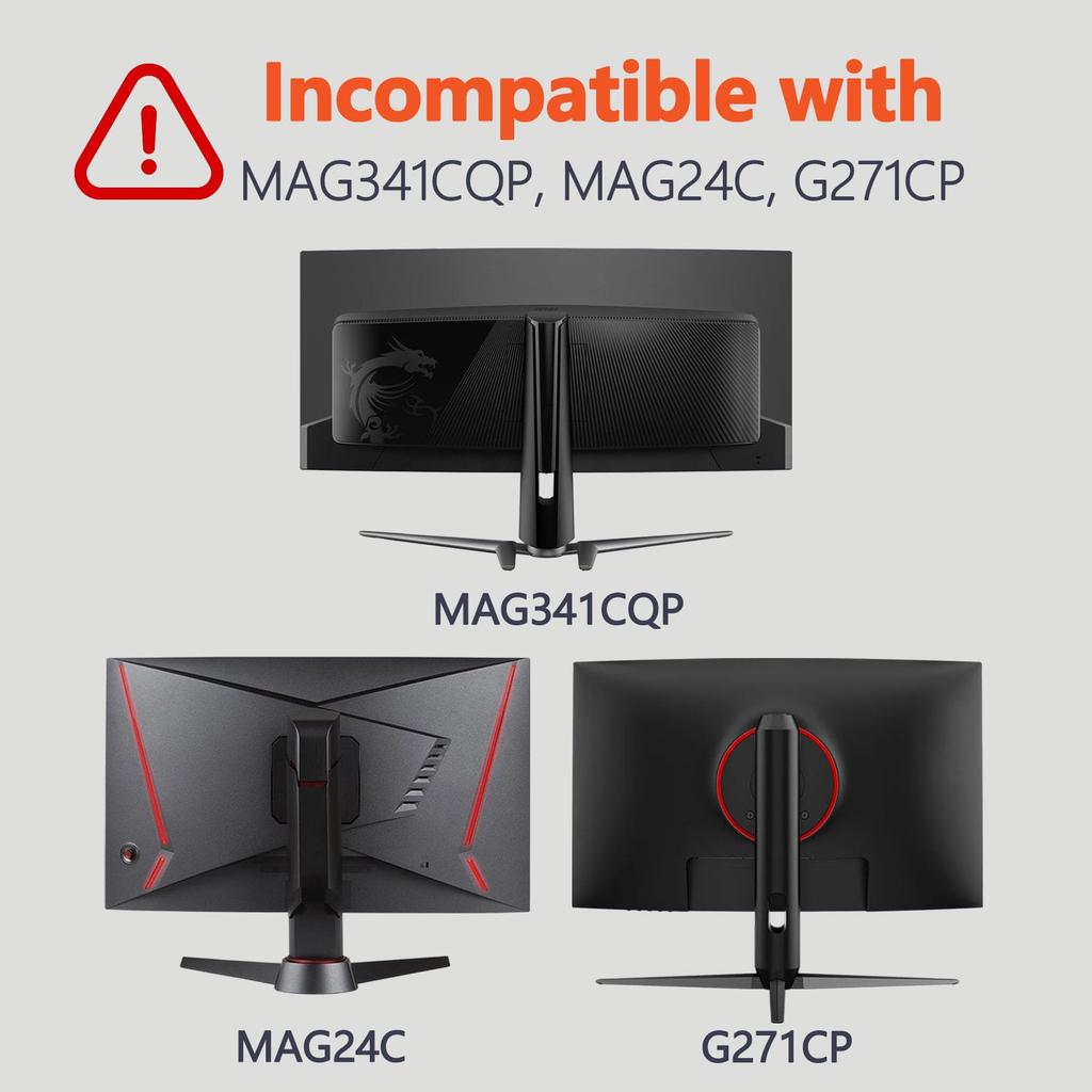 Tjfujie VESA Mount Adapter for MSI Optix MAG341CQ AG32C AG32CQ G24C G27C G27C2 Monitors