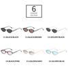 Vintage Oval Metal Women Sunglasses Unisex Trendy Shades Uv400 Fashion Gradient Cat Eye Shades Uv400 Men Punk Sun Glasses