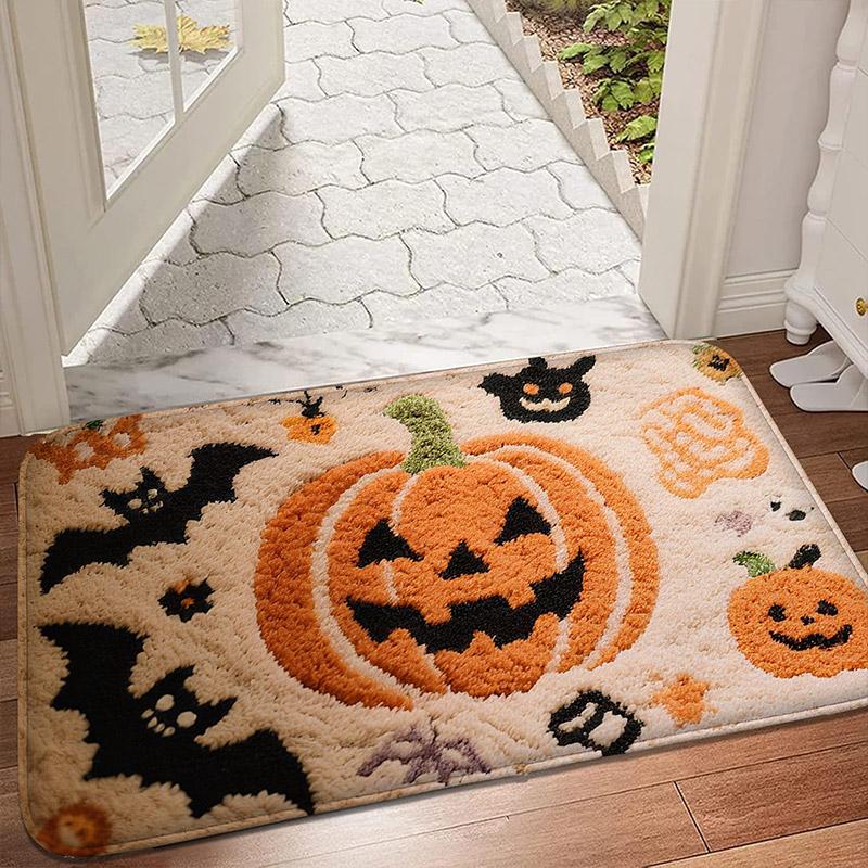 Witch Character Pattern, Entrance Mat, Non Slip Foot Mat, Shower Room, Small Carpet, Bedroom Absorbent Foot Mat Machine Washable