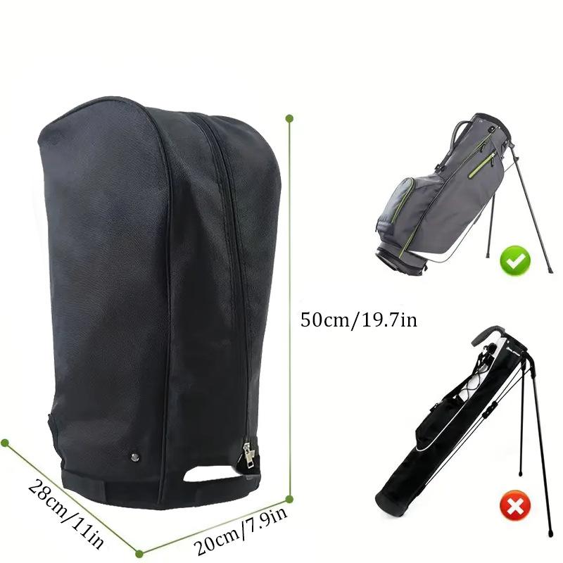 Golf Bag Rain Cover Waterproof Rain Hood 1Pcs Dustproof Club Protector Fits Most Standard Size Golf Bags for Travel