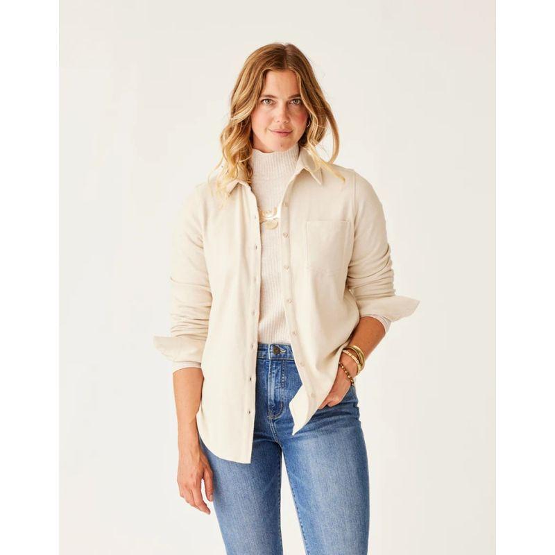 

Carve Designs US Expensive Brand Natural Organic Cotton Fairbanks Super Soft Shirt US $84 Rice white pure color L