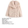 Women's Fluffy Faux Fur Jacket Long Sleeve Lapel Furry Coat Open Front Shaggy Jacket Winter Warm Outerwear