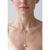 Collier - PEARLS &amp; COLORS - Collier à nouer - Perle d'eau douce 8-9 mm ronde - Argent 925 - Blanc naturel