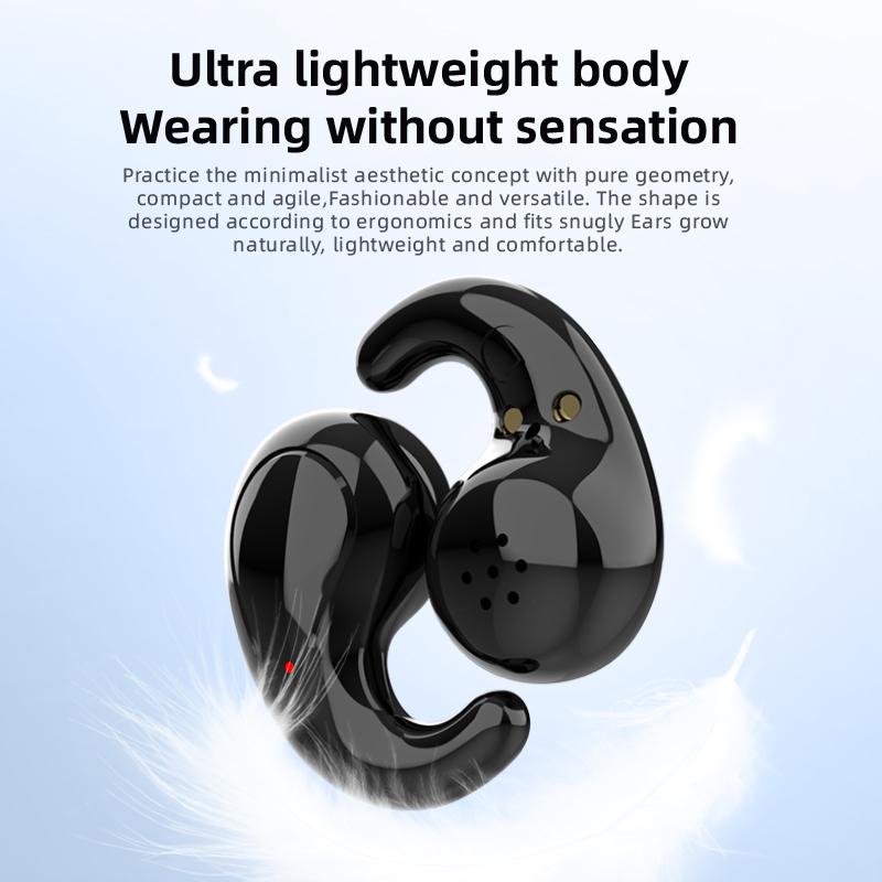 T70 Mini Sleep Earphones Bluetooth 5.3, Ultra Small Invisible, Comfortable For Night Use, Long Battery Wireless Earbuds