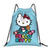Custom Kitties Kitten Drawstring Backpack Women Men Sport Gym Sackpack Portable Cat Anime Shopping Bag Sack
