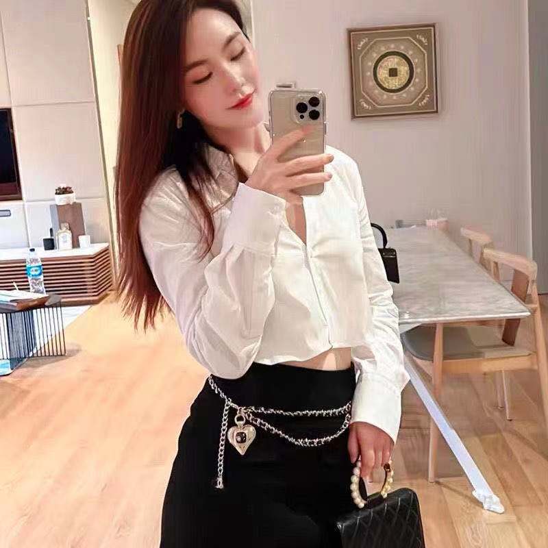 Small Fragrance Chain Love Waist Chain Women's Decoration Fashion Temperament Waist Rope Retro Peach Heart Belly Navel Belt Accessories