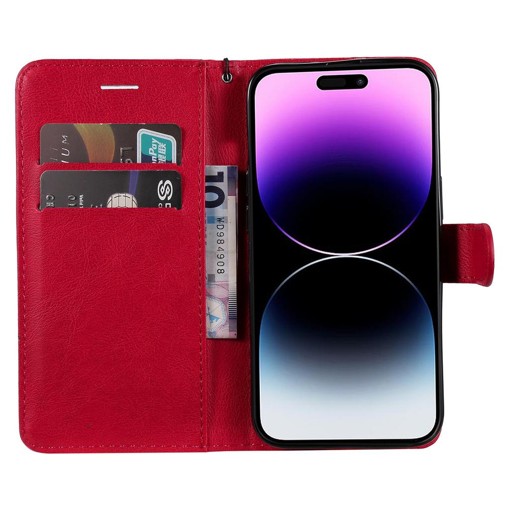 Applicable to iPhone16 leather case, Sony xperia 1VII solid color leather pattern card wallet case 17Pro
