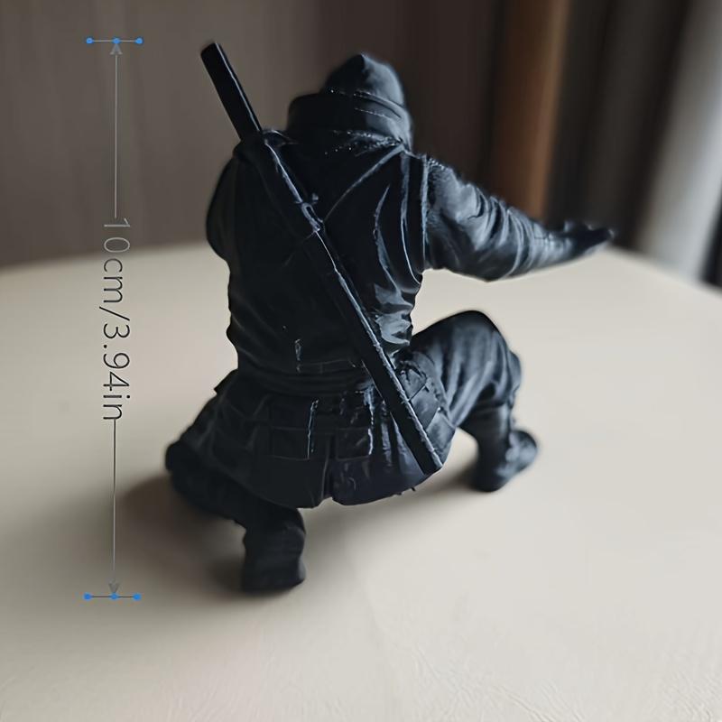 Japan Samurai Pen Holder Creative Anime Endure Stationary Pen Rack Plastic Desk Pencil Organizer Decoratıon Office Supplies Gift чёрный