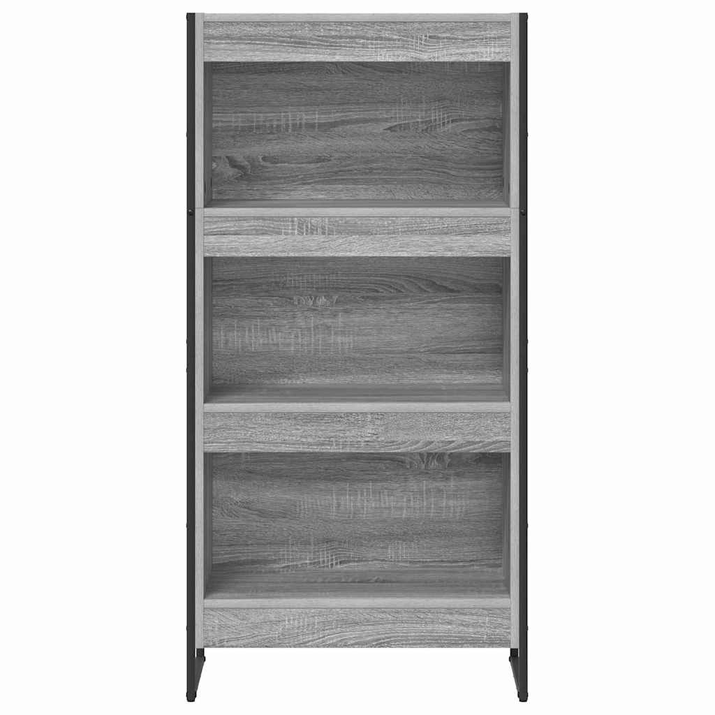 Bookshelf Grey Sonoma 60 x 30 x 121 cm Engineered Wood