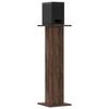 Supports de haut parleurs 2 pcs chêne marron bois d ingénierie