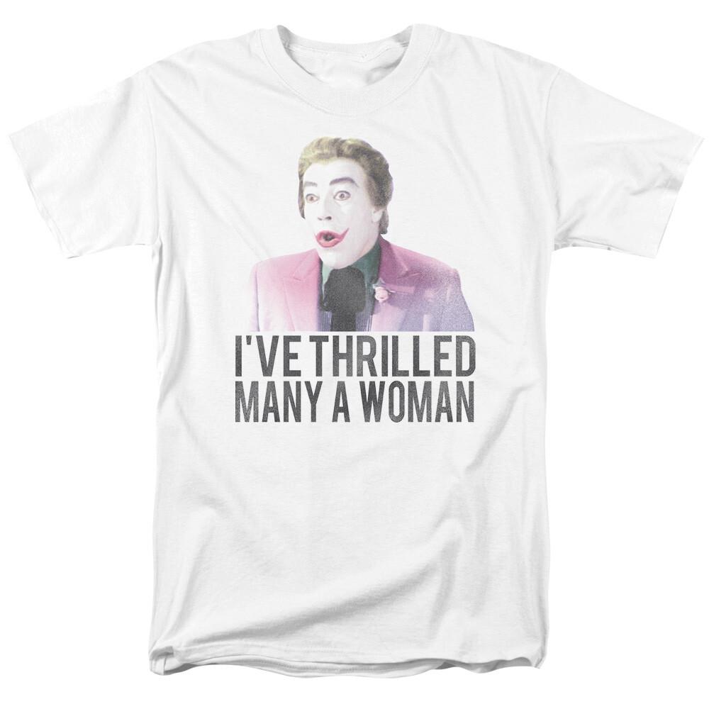 Classic Batman Thrilled T Shirt Mens Licensed Classic TV Merchandise White XL