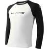 Li Ning Comfortable Simple Versatile Letter Long Sleeve Swimwear Men Swimwear White LSYV891-1