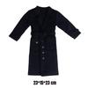 1/6 Scale Trench Coat Waist Belt Black Figure Outerwear