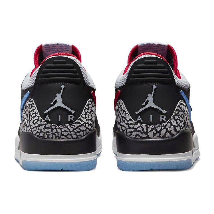 Air Jordan Legacy 312 Low Chicago Flag Men Sneakers Black Valour-Blue University-Red CD7069-004