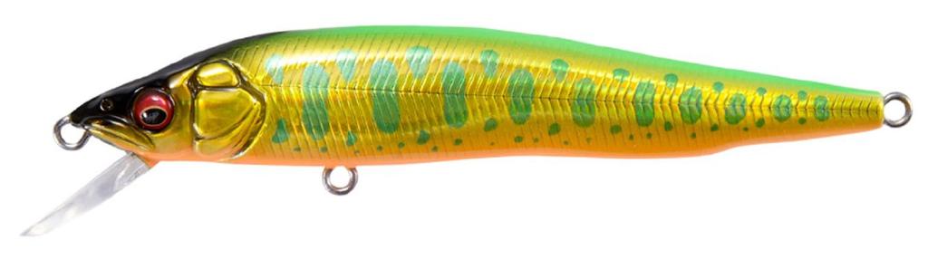 Megabass GH 95 DD Suspend Lure LZ Lime Back Gold OB (9498)
